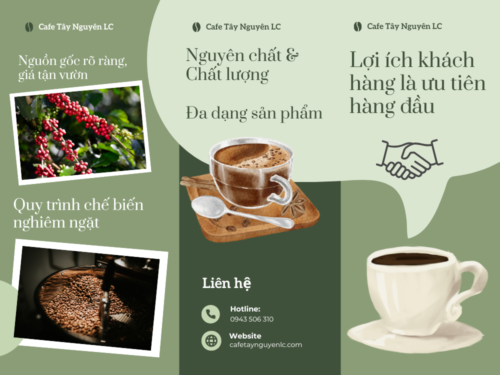 Cafe Tây Nguyên LC - Đơn vị cung cấp cafe sạch uy tín, chất lượng tại TP.HCM